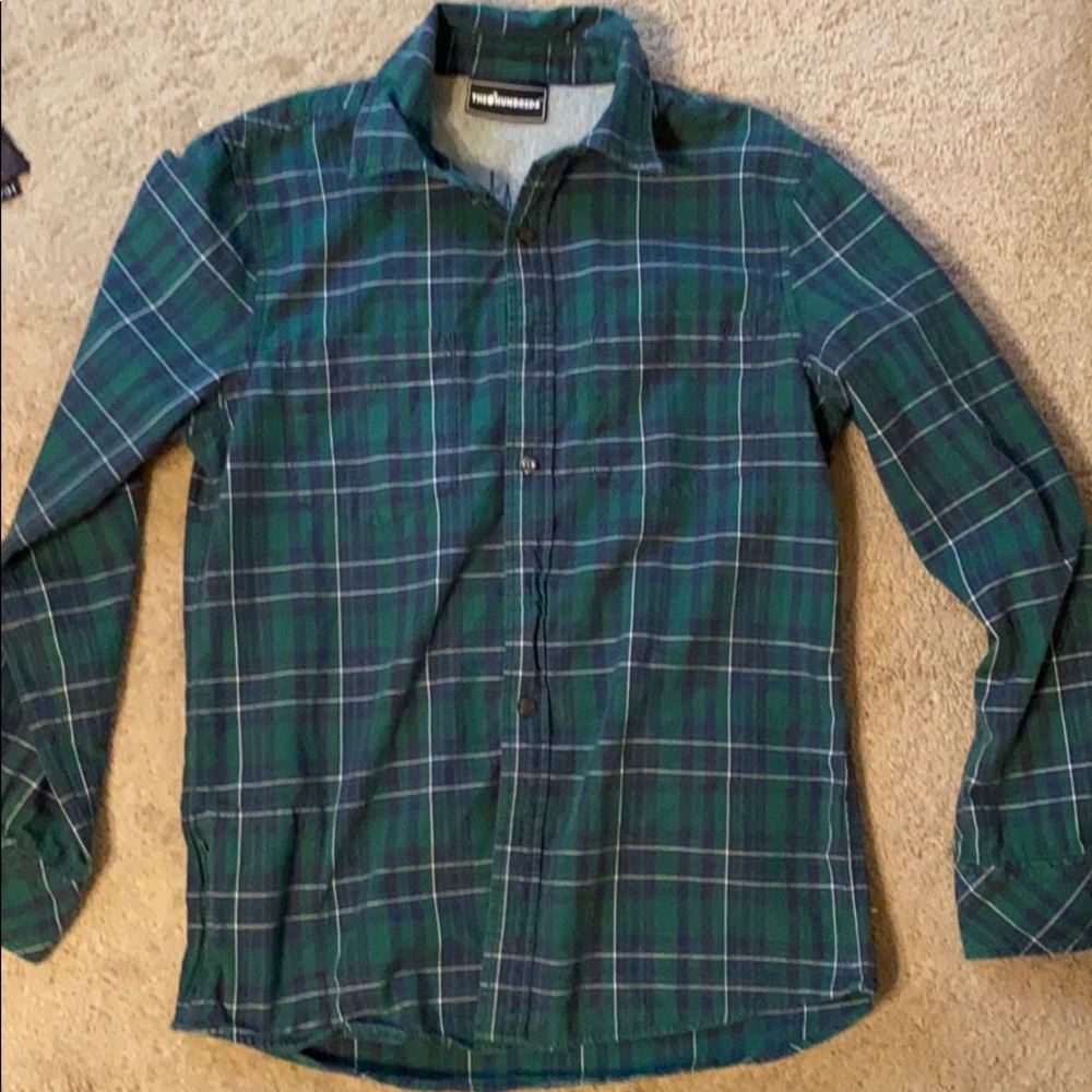 Green hundreds flannel